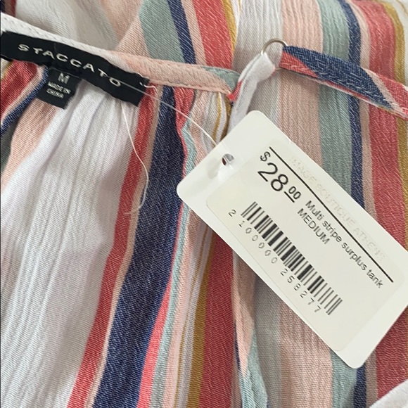 Beautiful stripe summer top. Medium - Picture 4 of 4